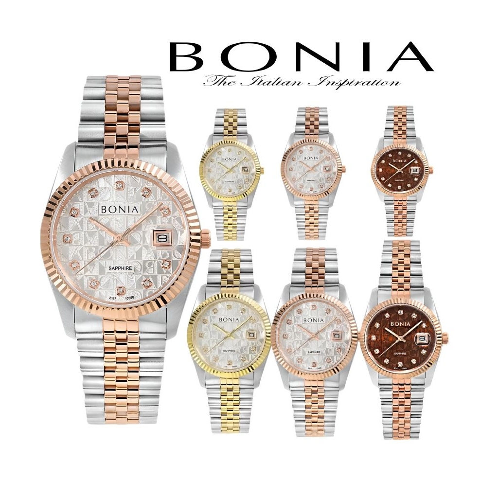 Jam tangan wanita Bonia Original bnb10550 series bonia Original bnb10550 kaca Saphire