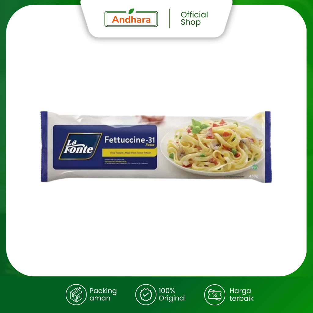 La Fonte FETTUCCINE-31 450gr – Pasta Fettuccine Premium