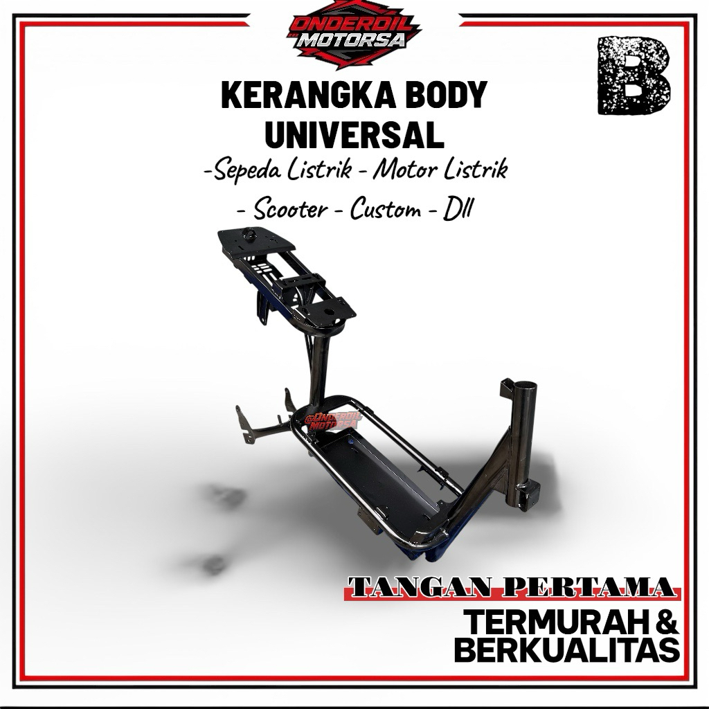 Frame Kerangka Body Rangka Bodi Sepeda Listrik Motor Listrik Custom Motor Kecil E Bike Faraday