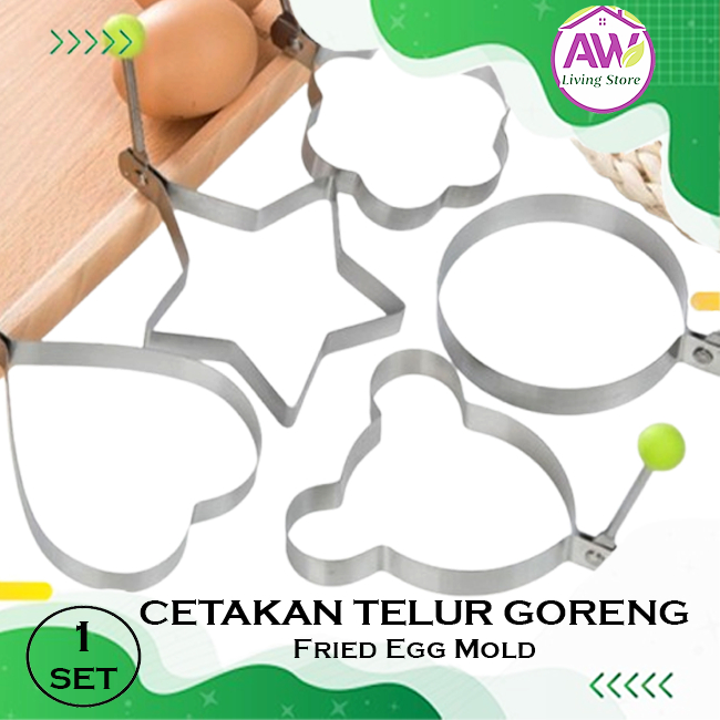 Alat Cetakan Telur Goreng Stainless Steel