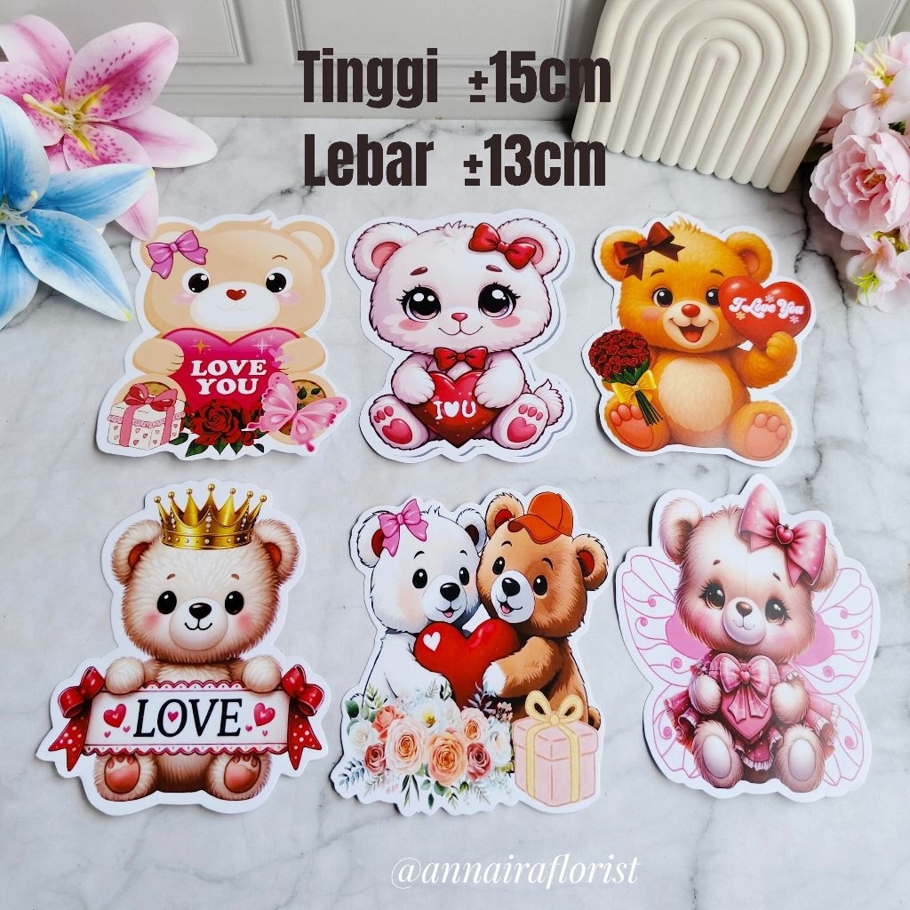 Topper Beruang Valentine