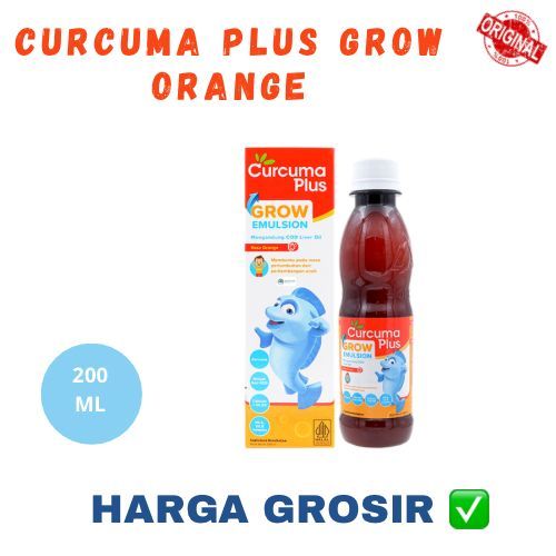 Curcuma Plus Grow Emulsion  200 ml vitamin anak untuk pertumbuhan dan nafsu makan