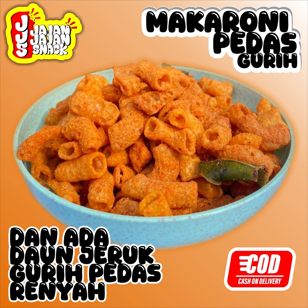 Macaroni Pedas Keripik 100 Gram Rasa Pedas Kemasan Plastik Ekonomis Serba 5000 Lima Ribu Rupiah
