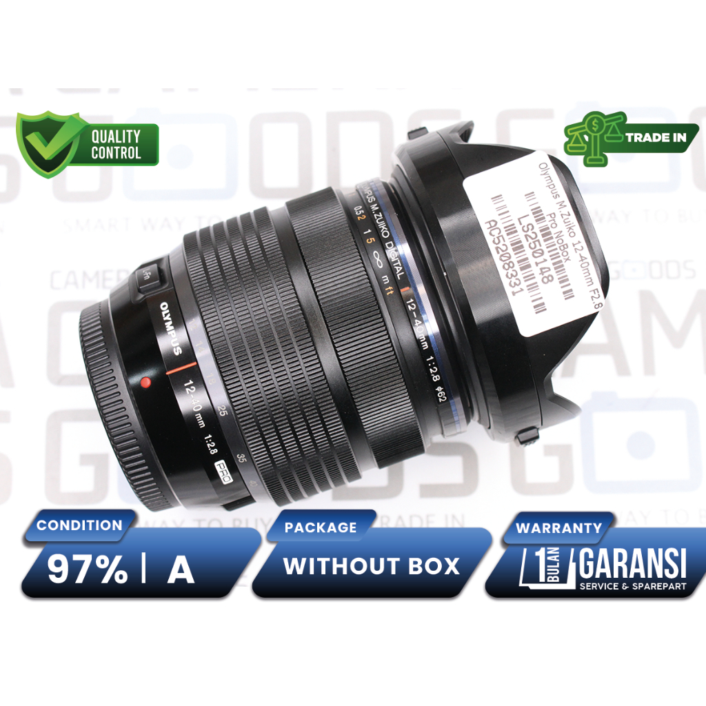 Lensa Olympus 12-40mm F2.8 PRO M.Zuiko Digital ED Lens Second Bekas Grade A / MFT Lens - LS250148