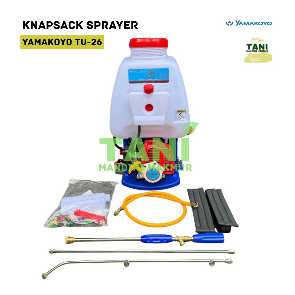 TU26 YAMAKOYO KNAPSACK 2 TAK 2 CHAMBER MESIN SEMPROT HAMA TURBO GENDONG SPRAYER 20 LITER YAMAKOYO