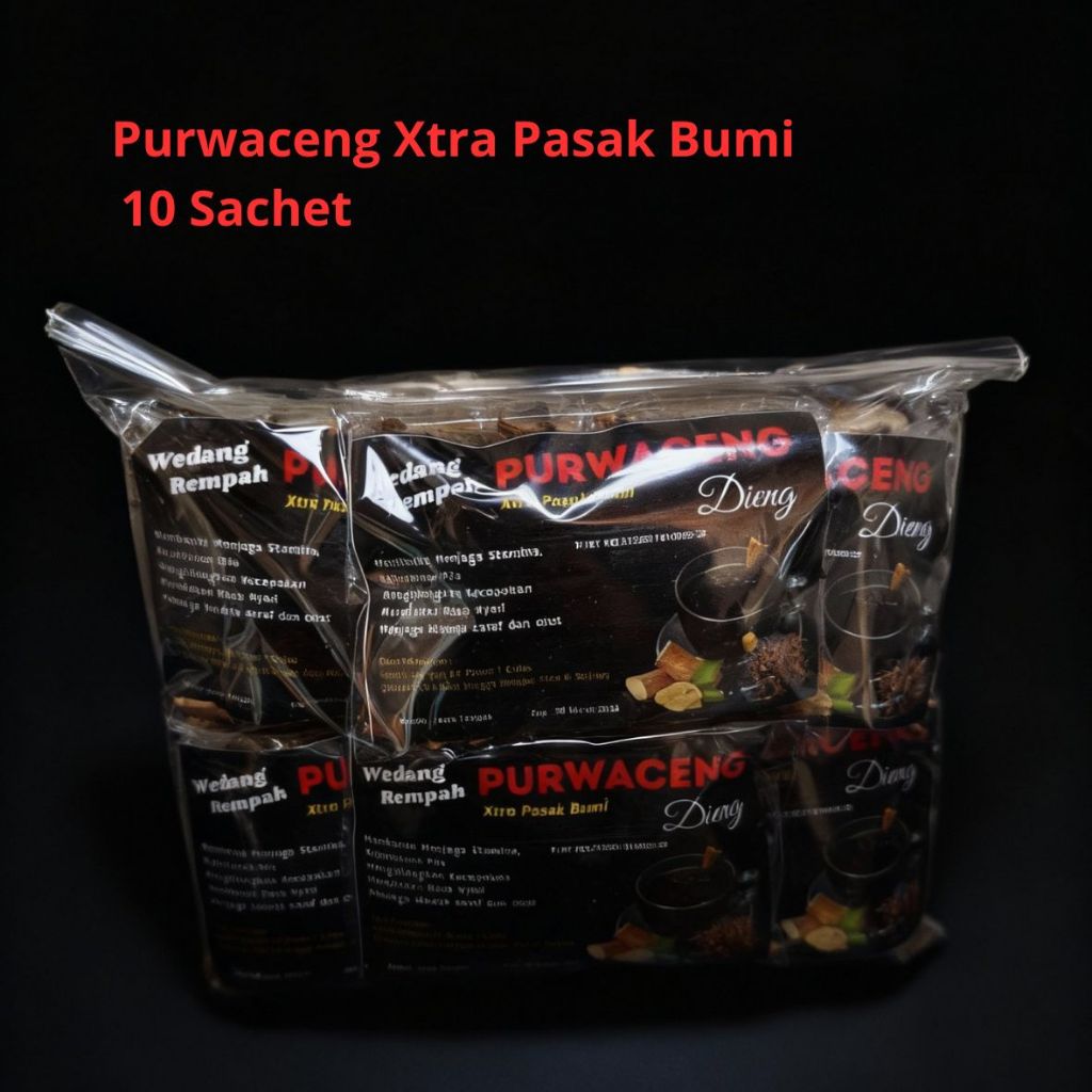 TERBARU WEDANG REMPAH PURWACENG KHAS DIENG - ISI 10 SACHET DARI AKAR PURWACENG ASLI