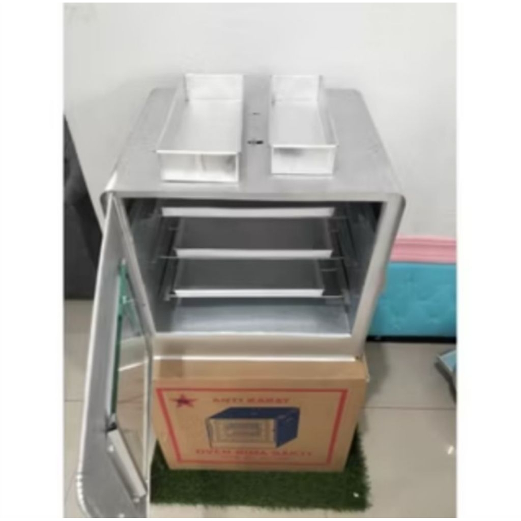 Oven tangkring bima 3 susun alumunium + loyang