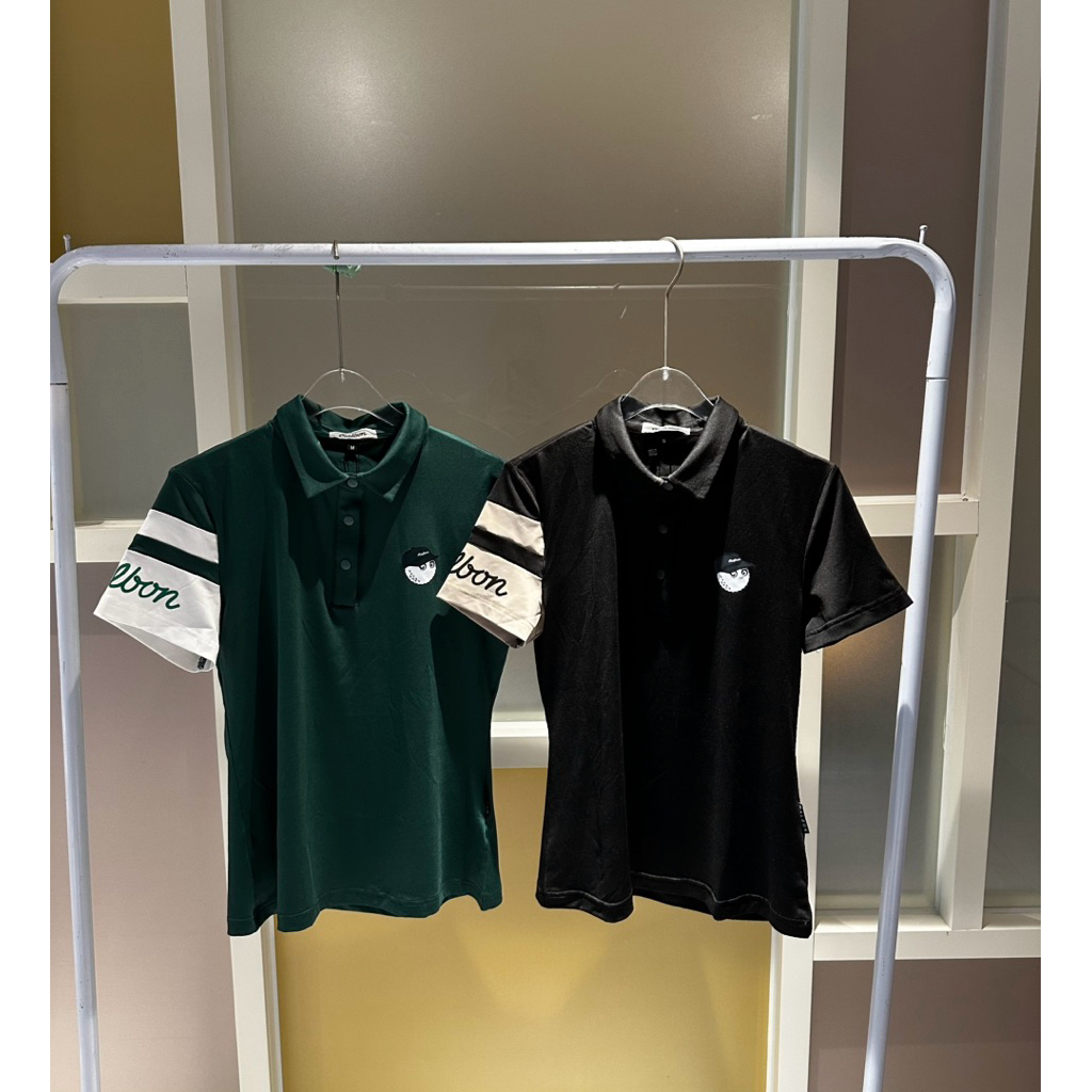 duniagolf m4lbon chest logo golf polo ladies baju golf wanita