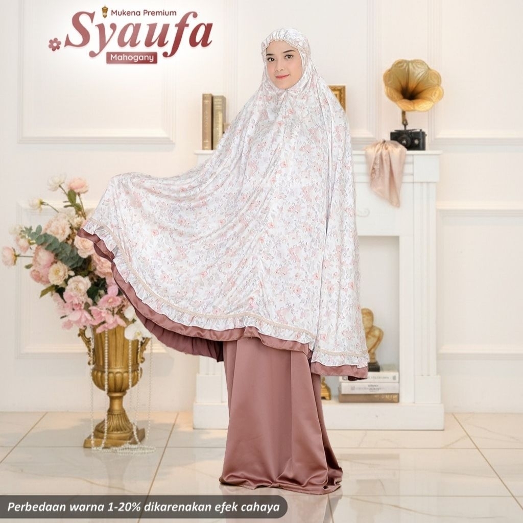 Mukena Syaufa ORI by Babyjab || Mukena Dewasa Armany Premium Motif Bunga  [Free Tas Ekslusif Cantik]