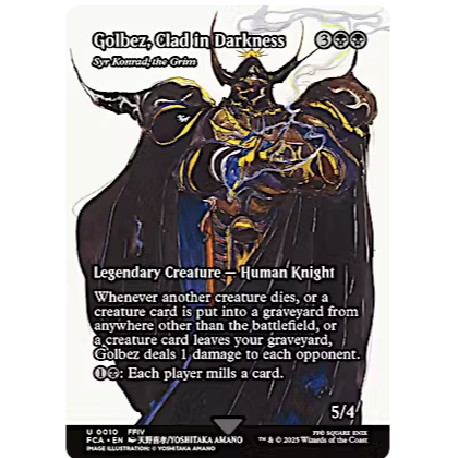 MTG Magic The Gathering Final Fantasy Through the Ages: Syr Konrad, the Grim (0010 - Golbez, Clad in