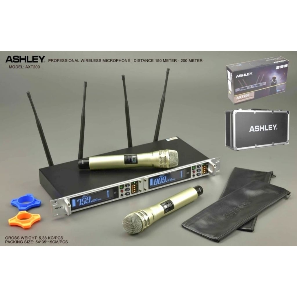 mic wireless ashley AXT200 mic wireless ashley axt 200