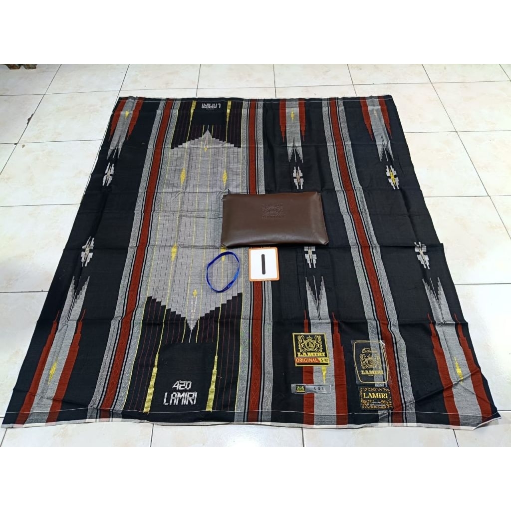Sarung LAMIRI SGT Sutra 50% Tenun Jahit Tengah | COD
