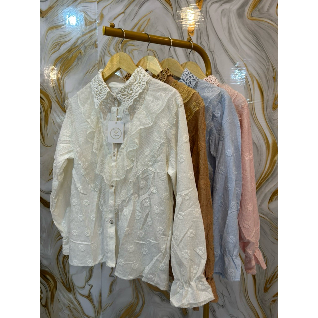 Blouse Renda Wanita || Keaneska_fashion