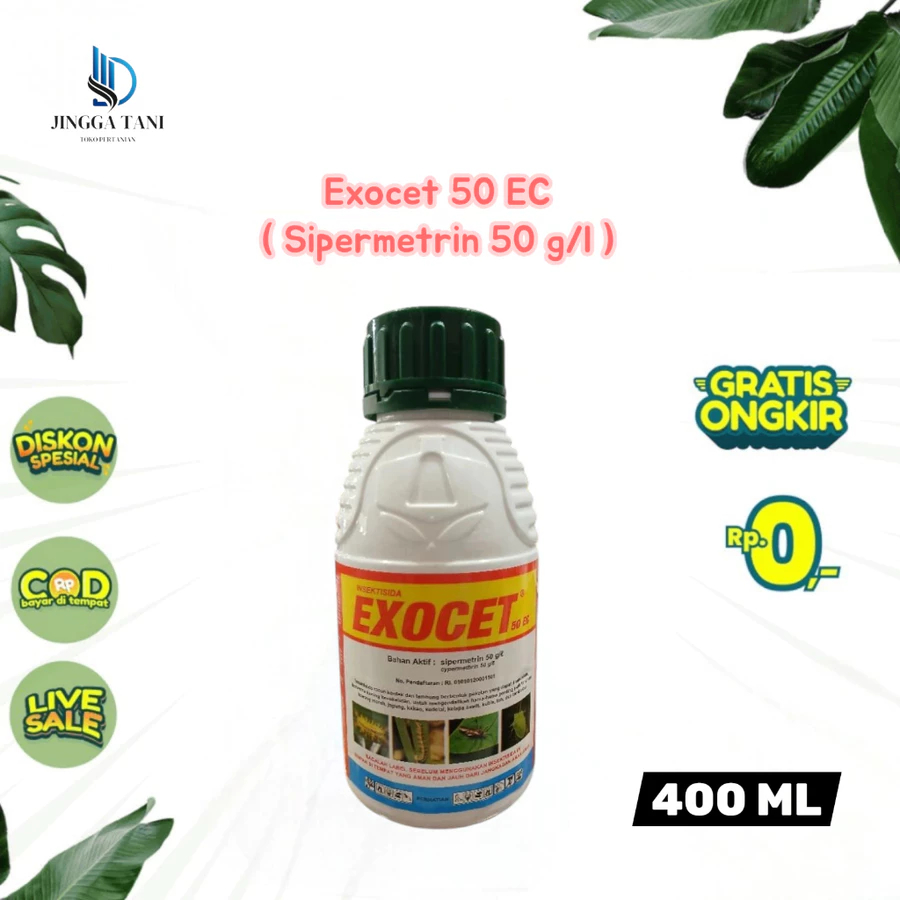 Exocet 50 EC ( Sipermetrin 50 g/l ) - Kemasan 400ml - Insektisida