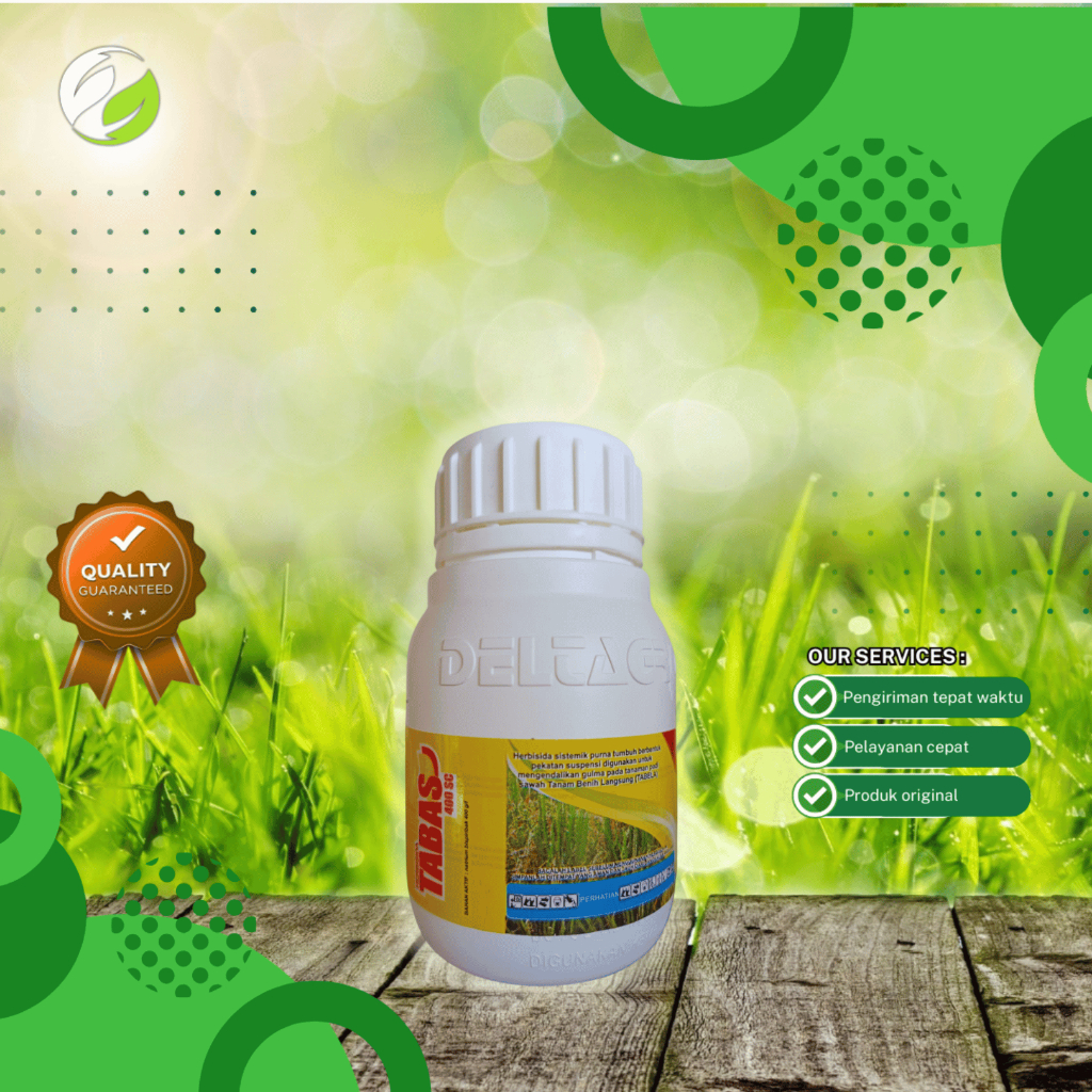Herbisida selektif padi tabas 100 ml untuk mngendalikan gulma daun sempit pada tanaman padi