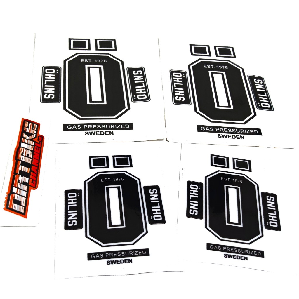 STICKER Decals OHLINS Besar Kecil Stiker USD SHOCK MATIC TRAIL KLX CRF WR KTM YZ PCX VARIO ADV NMAX