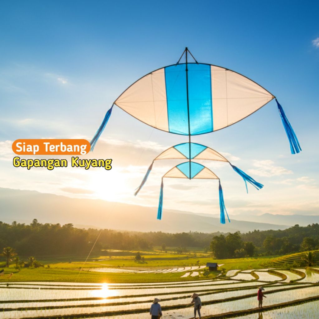 Layangan Gapangan Kuyang Bonus Sendaren, Layang layang gapangan sampul plastik