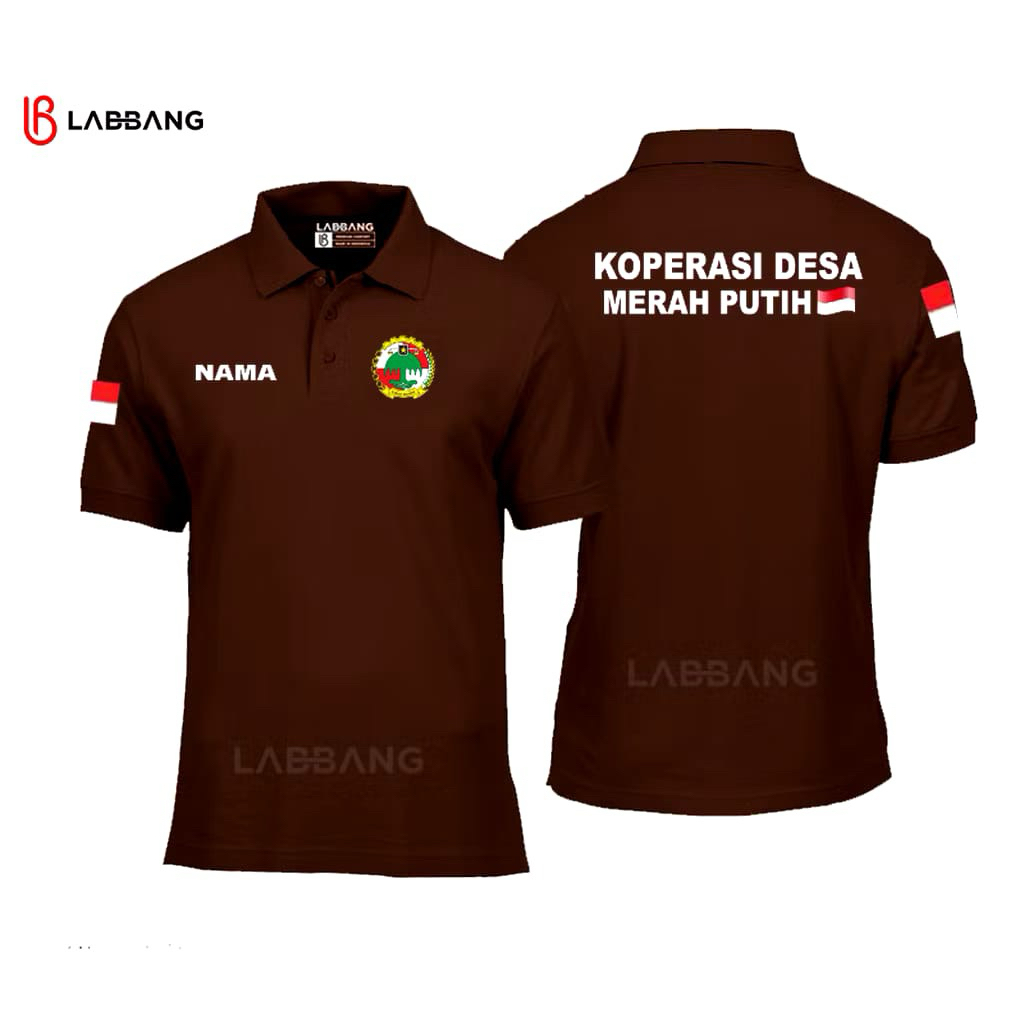 KAOS KERAH KOPERASI MERAH PUTIH TERBARU KEREN DAN SIMPLE