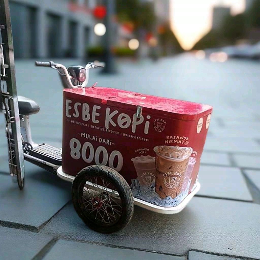 sepeda kopi/ es kopi/ gerobak kekinian