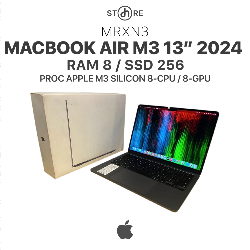 Second , Macbook Air M3 2024 , 13" , 8/256 , Grey , MRXN3