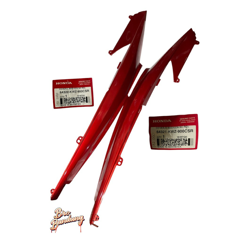 64321-KWZ-900CSR Cover Body Kanan kiri Revo AT Matic Merah 64322-kwz-900csr 64321kwz900csr 64322kwz9