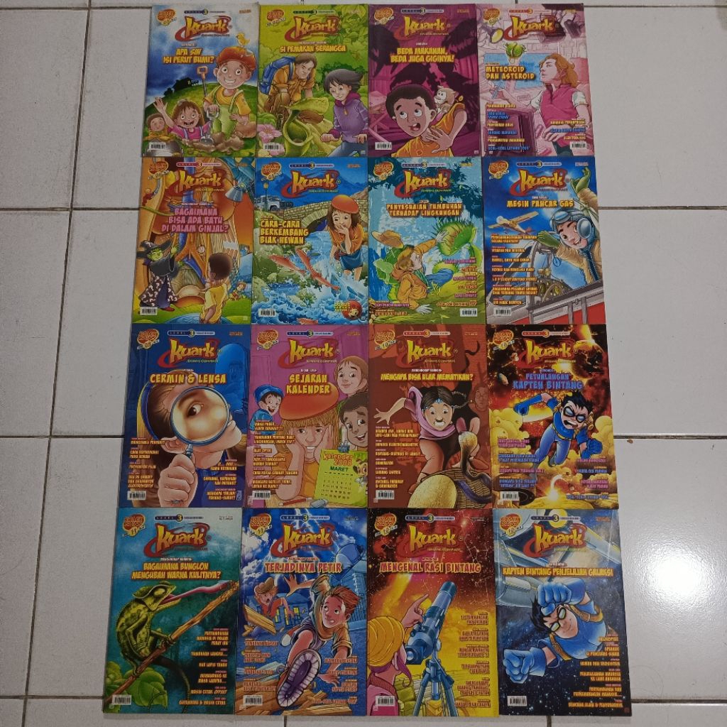 Preloved Paket Komik Sains Kuark 16 Buku Level 3