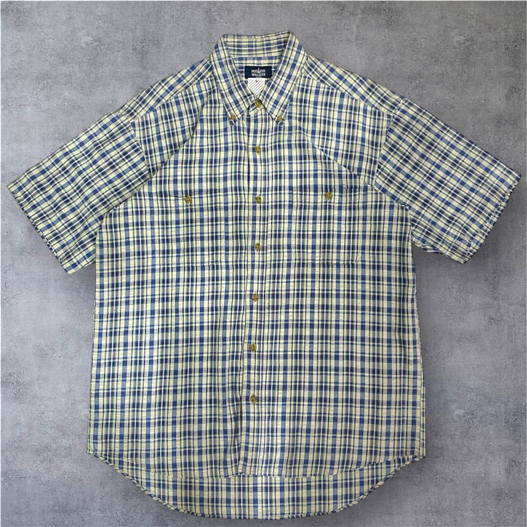 Kemeja Lengan Pendek Y2K Madison Walker New York