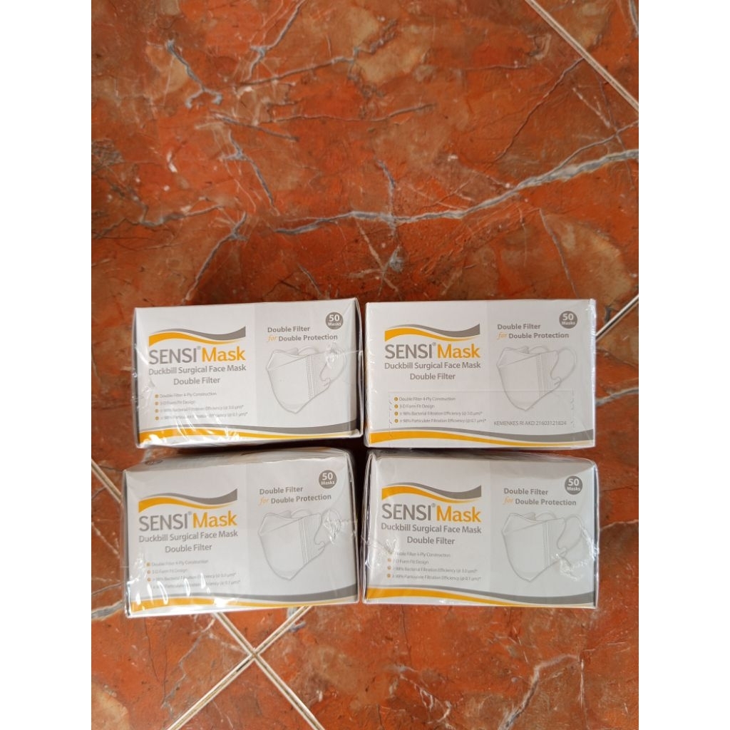 masker duckbill merek sensi 50 pcs