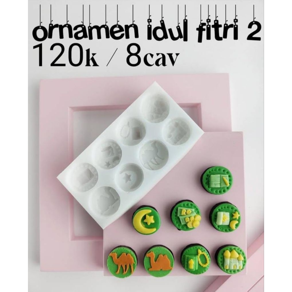 Cetakan Cokelat Ornamen Idul Fitri