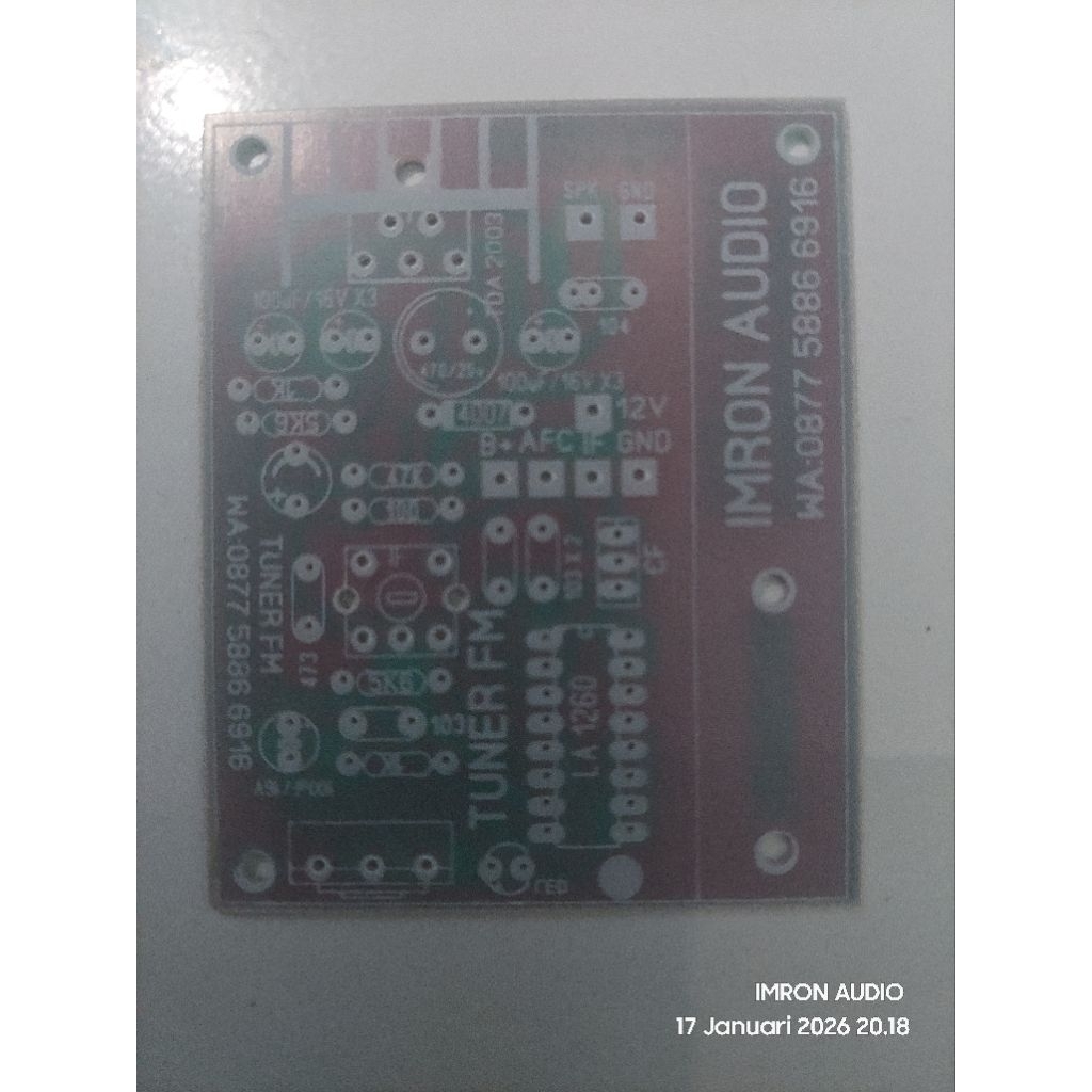 pcb radio tuner fm 2003