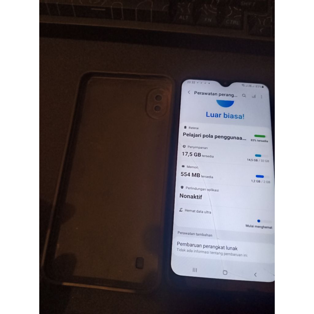 unit samsung a10 2/32 minus