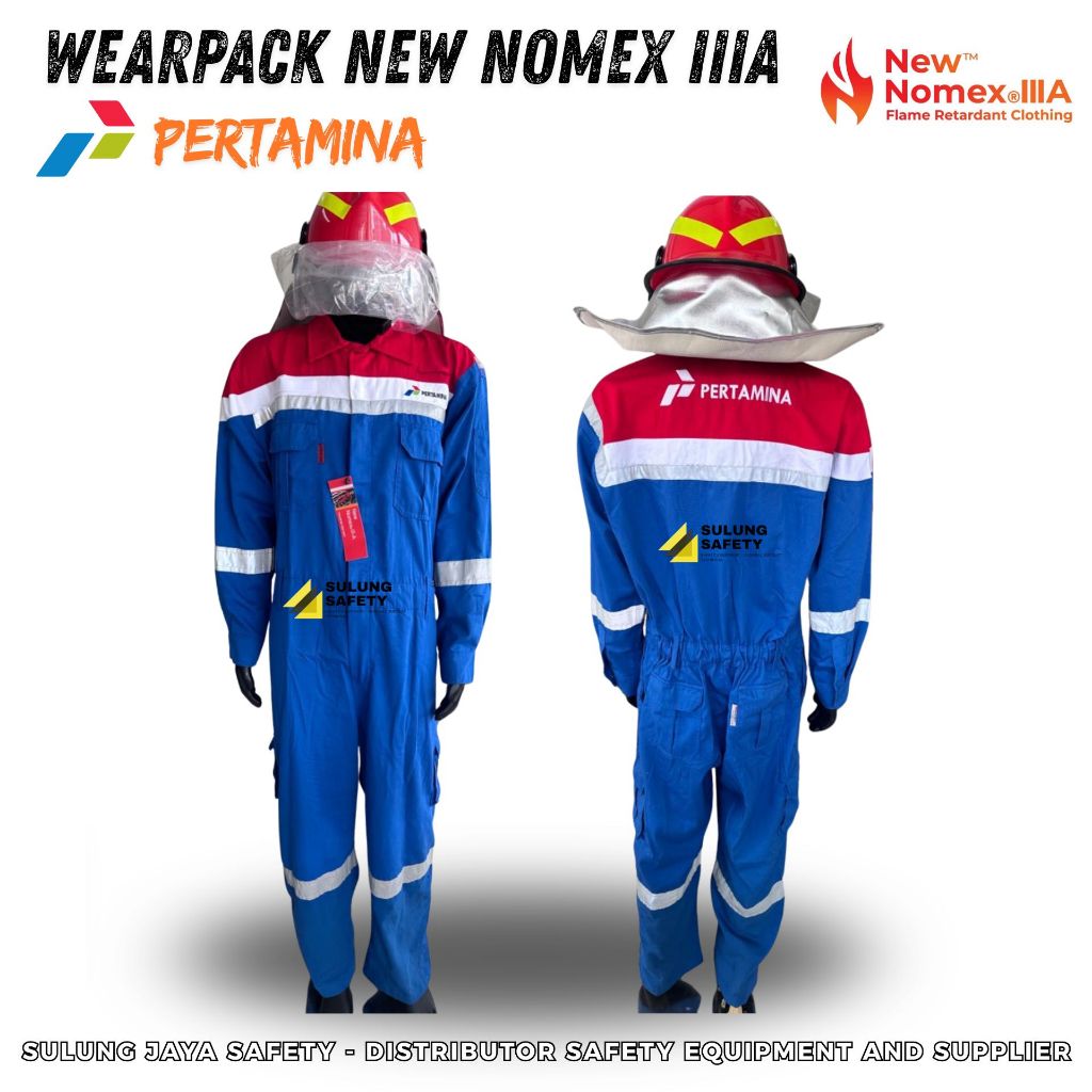 Wearpack Coverall FRC Pertamina New Nomex 3A Ukuran S-2XL Berkualitas Original 100%