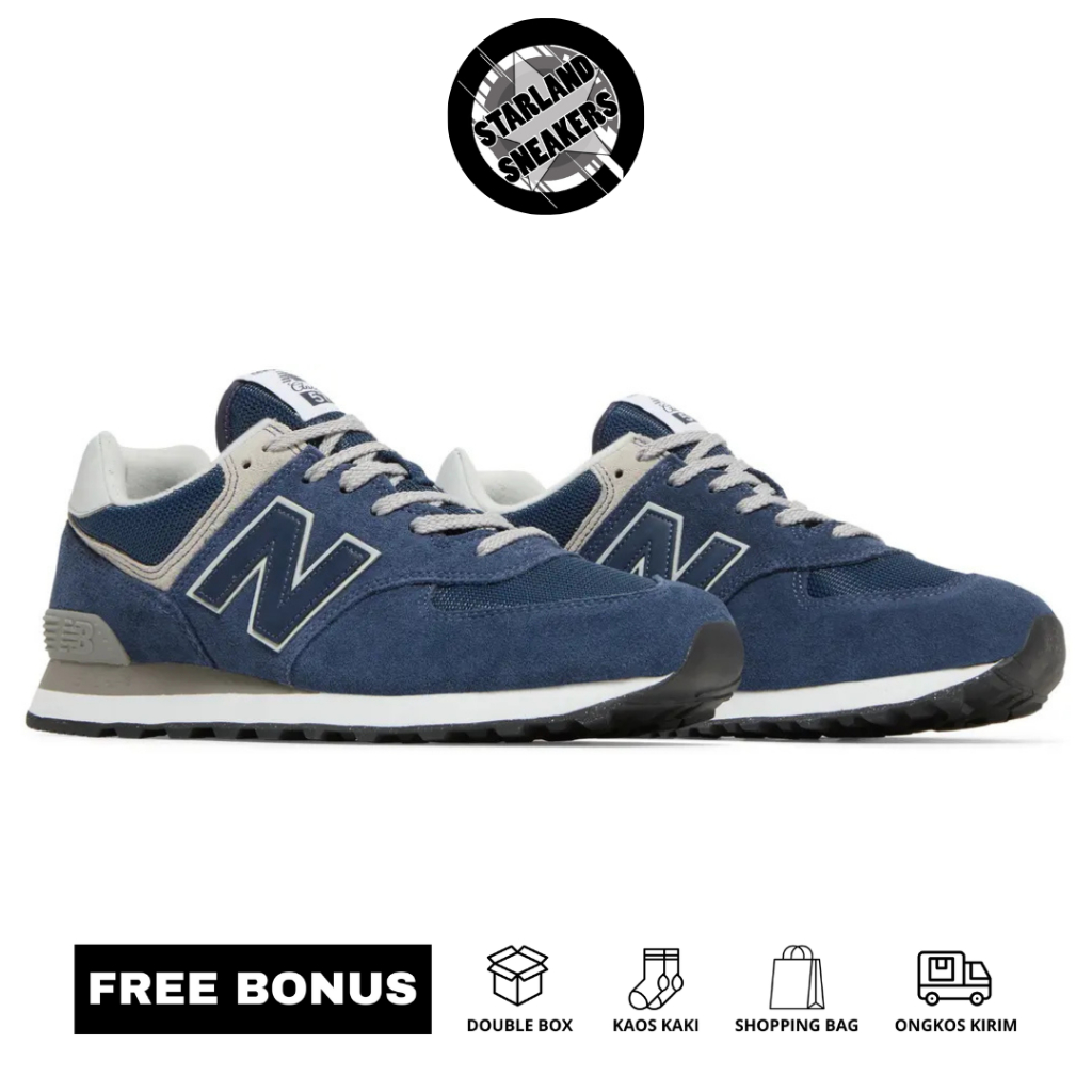 StarlandSneakers - Sneakers NB 574 Navy Made In Vietnam 100%