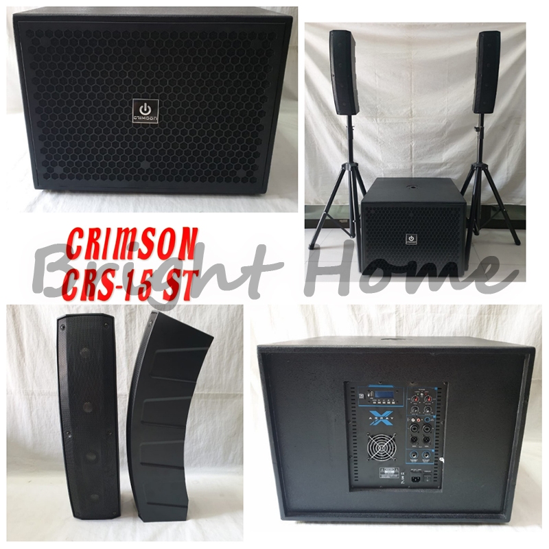 CRIMSON CRS 15 ST CRS15ST Subwoofer + 2bh Speaker with Tripod Stand 15 Inch Active Speaker