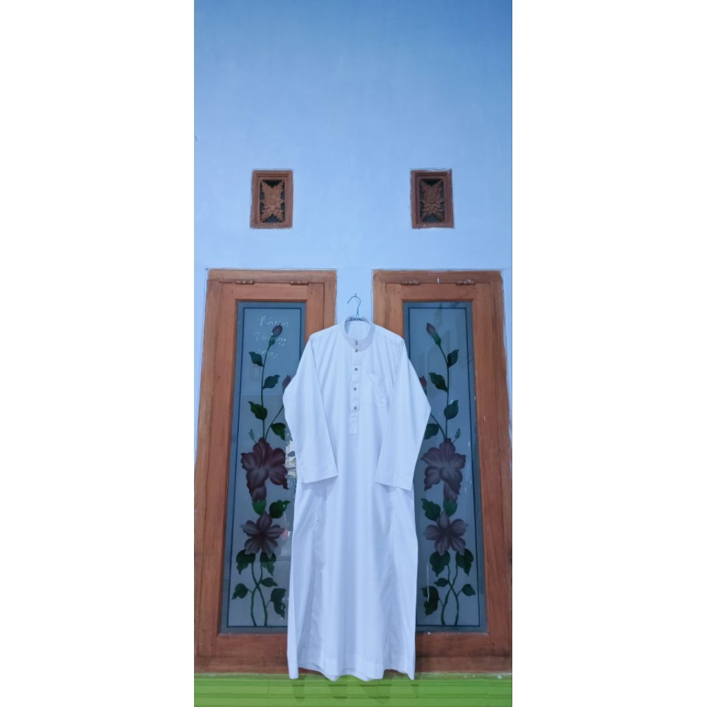 GAMIS PRIA PUTIH PL BRAND ALLEBAS 5