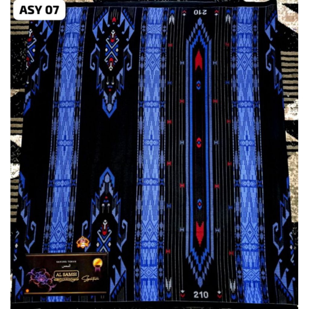 Sarung Alsamsi Signature 210 Premium Pria Dewasa Motif Bhs Batik Kawung Goyor Idaman Kembang Harmoni