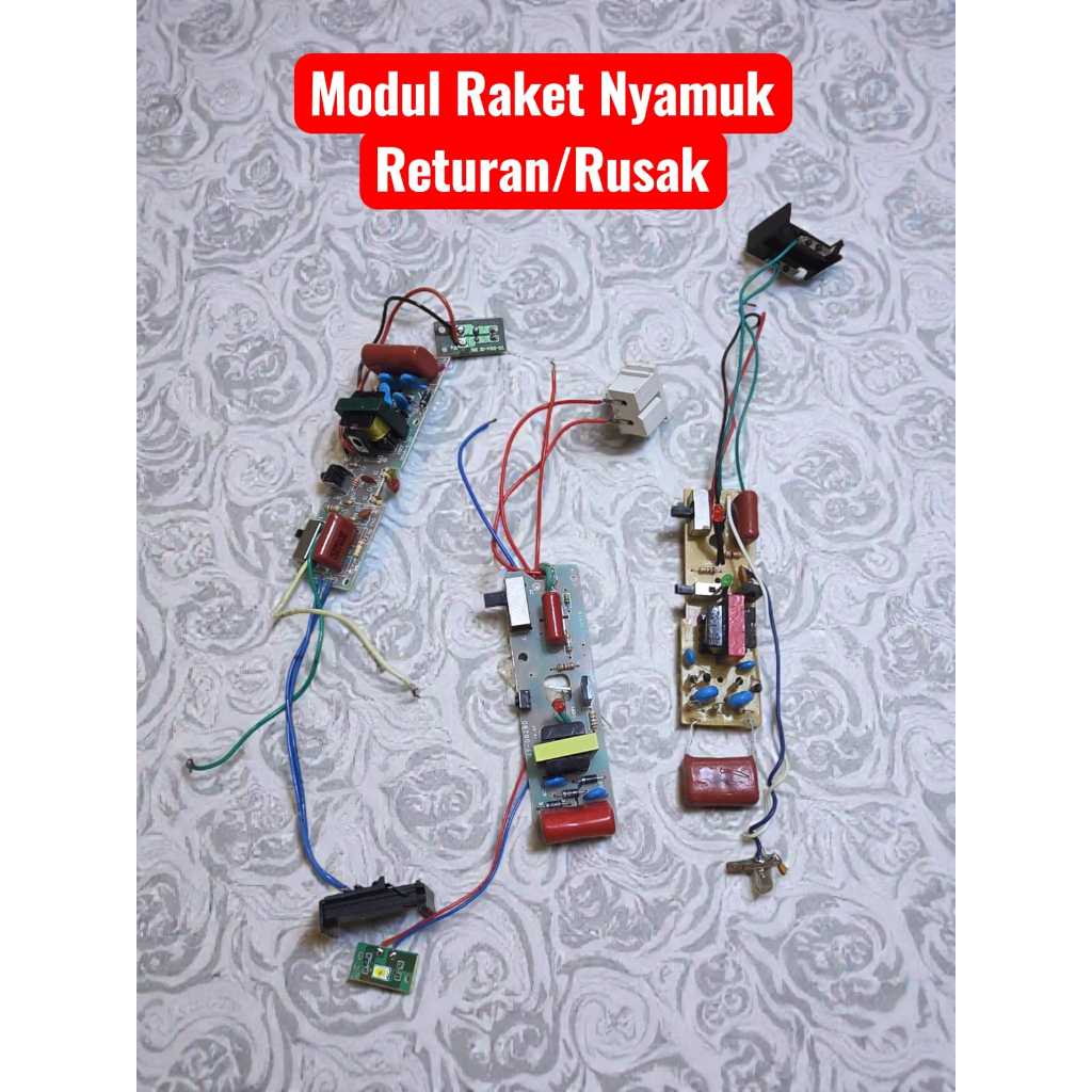 TERMURAH Modul Module PCB Raket Nyamuk Copotan Kondisi Off Module Raket Nyamuk Returan