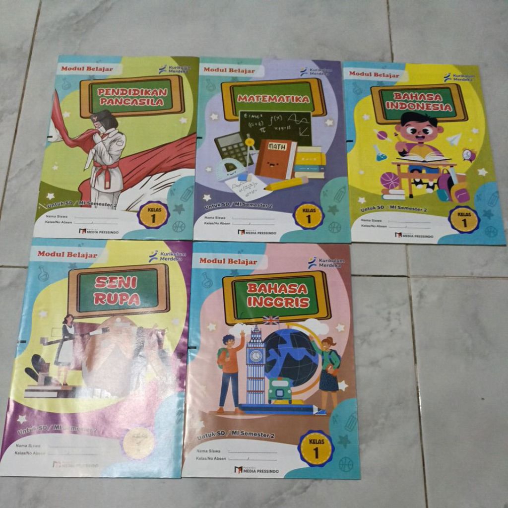 LKS Modul Belajar SD Kelas 1 Semester 2 Media Pressindo Kurikulum Merdeka