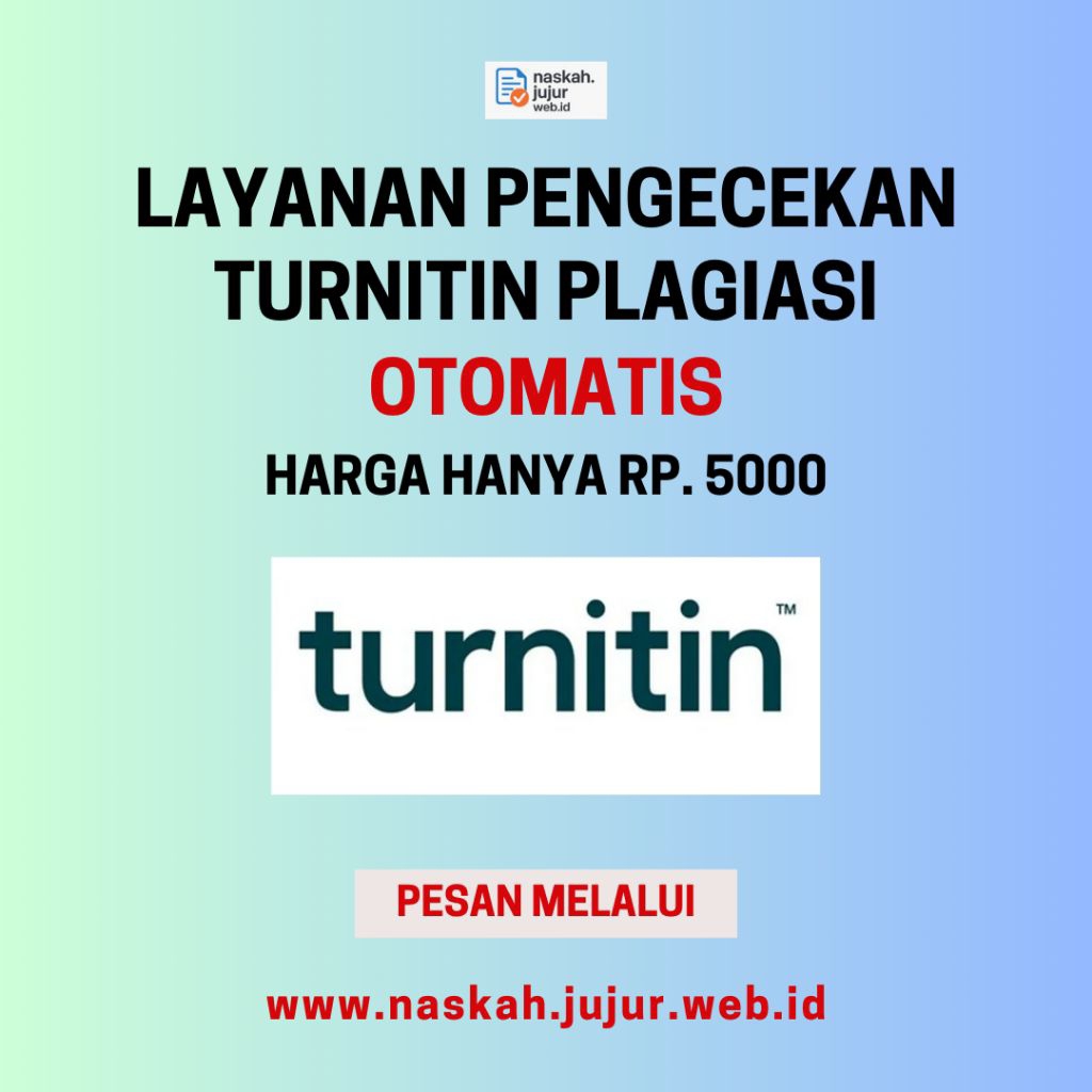 Akun Turnitin Cek Plagiasi Naskah Akademik