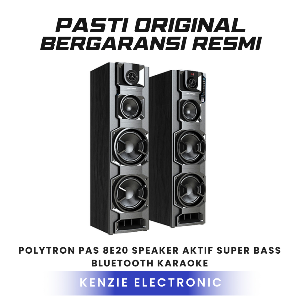 POLYTRON PAS 8E20 Speaker aktif super bass speaker bluetooth speaker karaoke