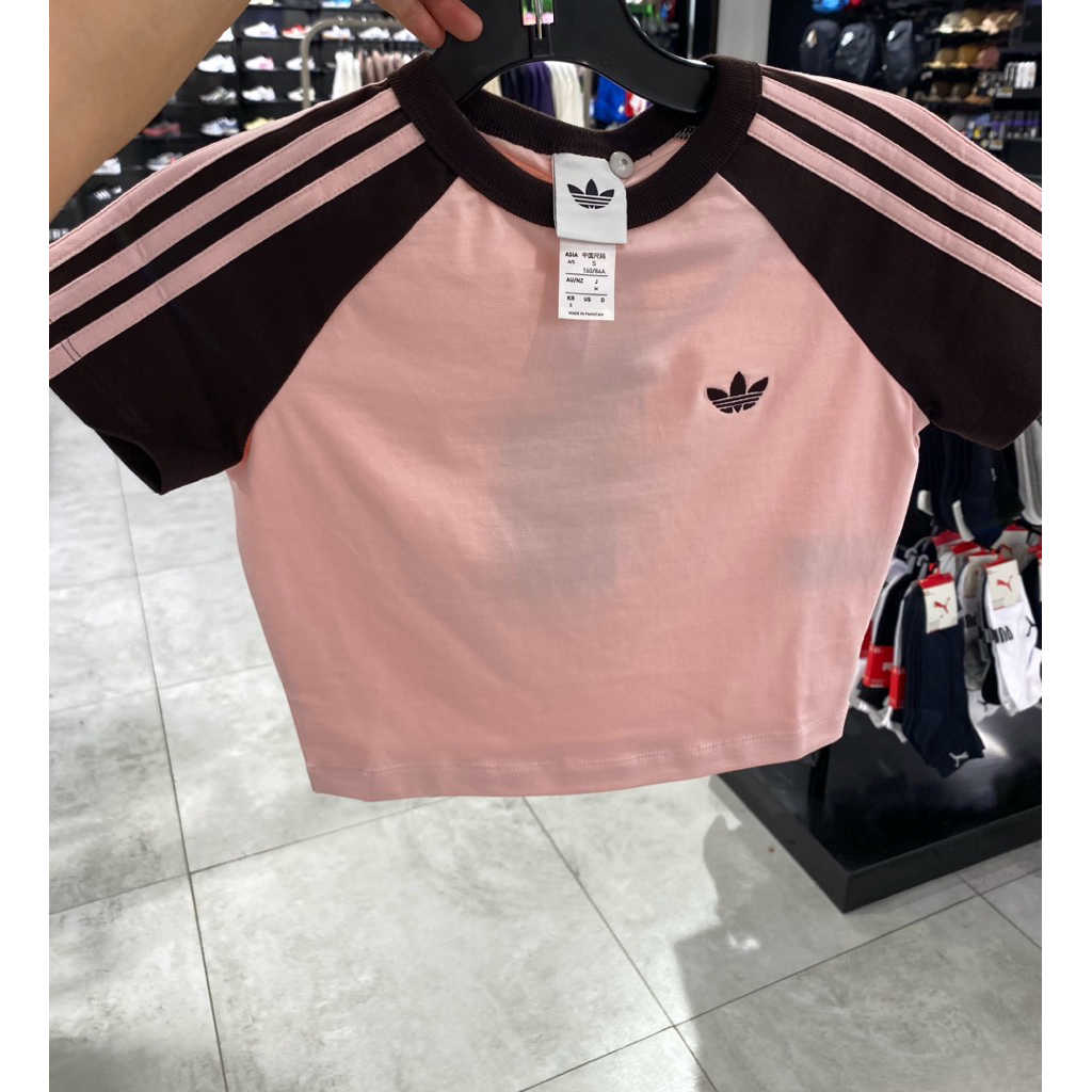 CROP TOP ADIDAS ORIGINAL/BAJU PADEL ADIDAS ORIGINAL/JASTIP BRANDED/NEW ARIVAL CROP TOP ADIDAS PINK/O