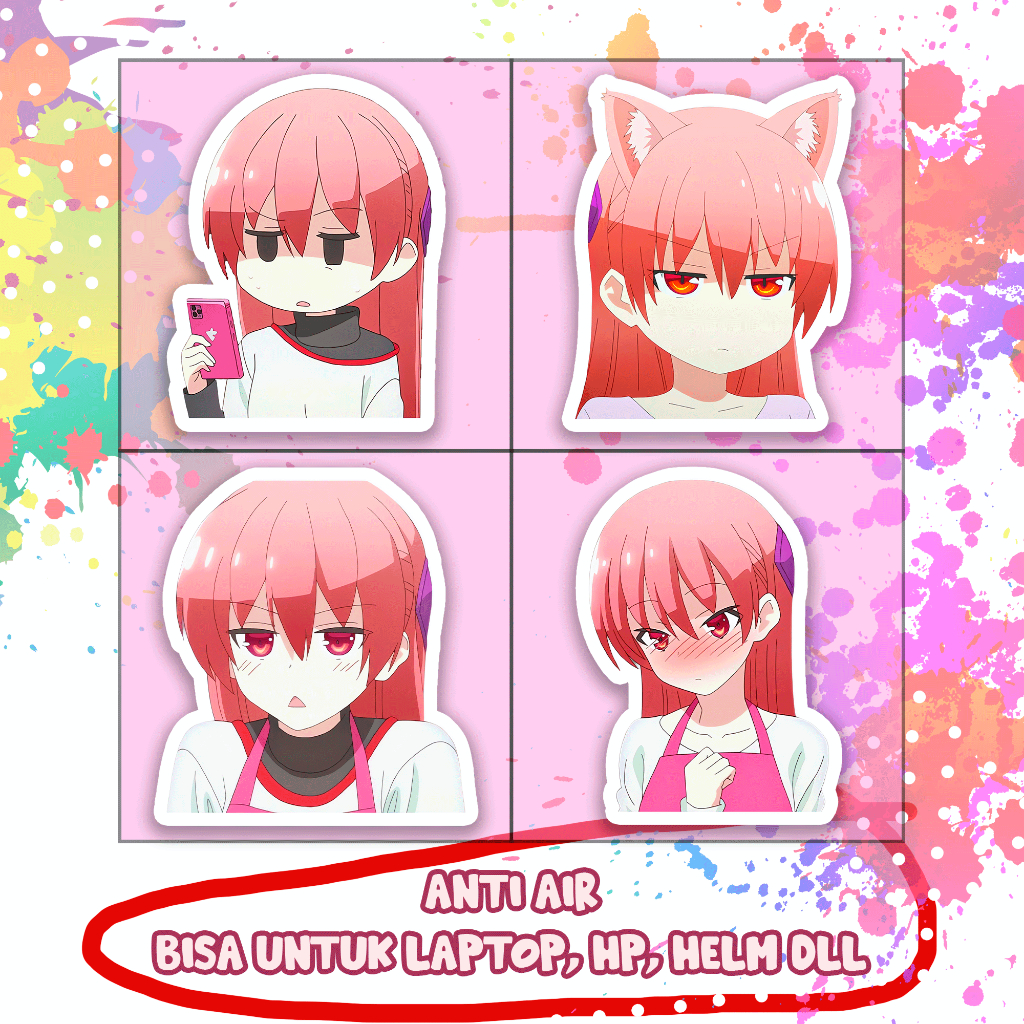 Stiker Tsukasa Yuzaki Tonikaku Kawaii Sticker Lucu Murah