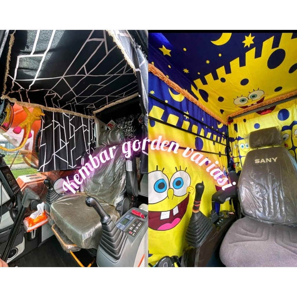 AKSESORIS KAIN GORDEN EXCAVATOR 1 PAKET FLPON DAN 4 HELAI GORDEN EXCAVATOR MINI PC200 SANY 55 75 135