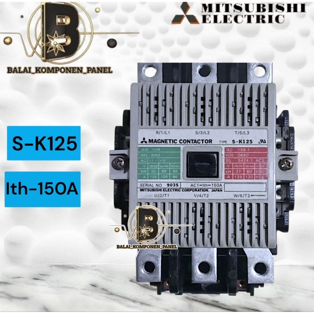 Kontaktor Contactor 3 phase original S-K125 150A 220V