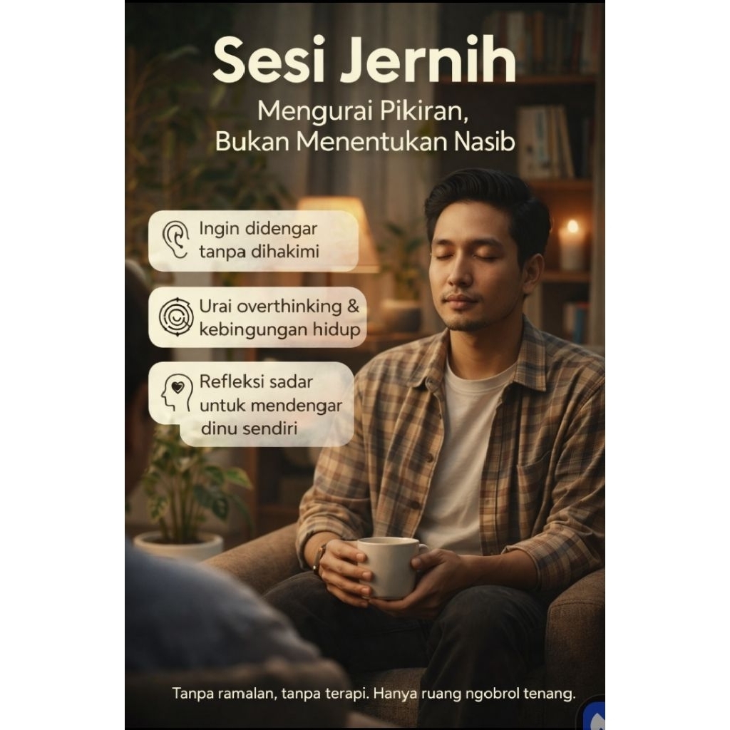 Sesi Jernih – Konsultasi Reflektif & Klarifikasi Pikiran
