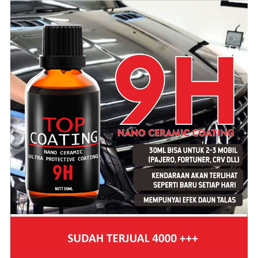 Nano Ceramic Coating 9H - 9H Nano Ceramic Coating | Nano Coating 9H Pengkilap Body Mobil Motor