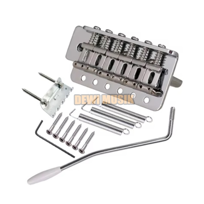 TREMOLO GITAR FD SQUIER STRATO BUATAN KOREA WARNA KROM AG012 / BRIDGE GITAR (SC3016)