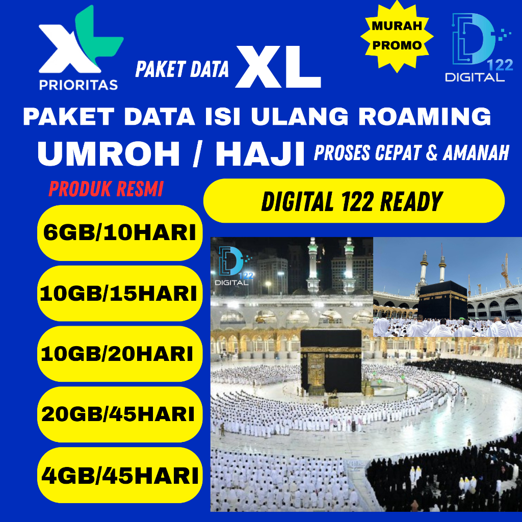 PROMO KUOTA ROAMING XL UMROH & HAJI MURAH