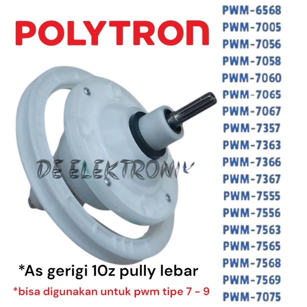 PWM gearbox mesin cuci Polytron 2 tabung