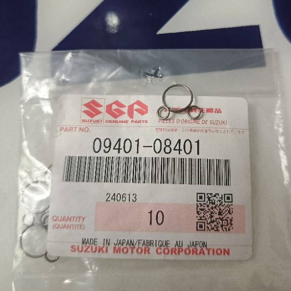 CLAMP KLEM SELANG  POMPA DAN SELANG TABUNG OLI SAMPING SUZUKI SATRIA 2 TAK ORIGINAL SGP 09401-08401-